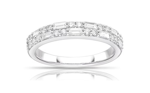 Platinum eternity ring 50ct - platinum, 0.50ct