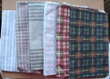 Sanderson Fabric Pieces: 8 Pieces, Various Sizes: Good Condition