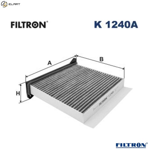 Filter cabin air 1240a for - filter,