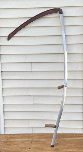 Vintage aluminum hay scythe - vintage,