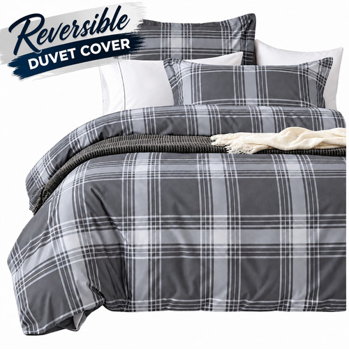 Reversible duvet cover - reversible,