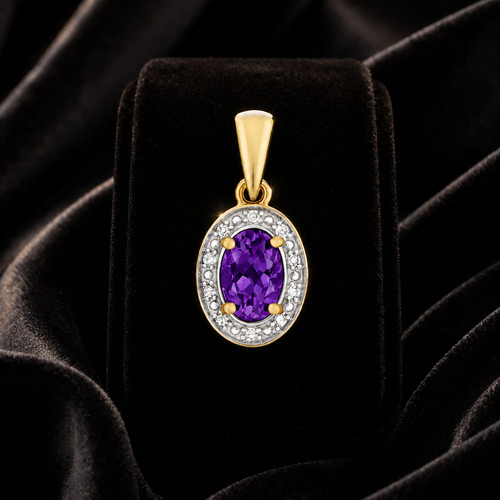 Oval amethyst diamond - oval,