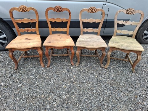 Old pine chairs - old,