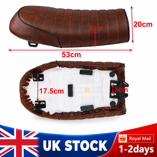 Brown motorcycle seat flat - brown,