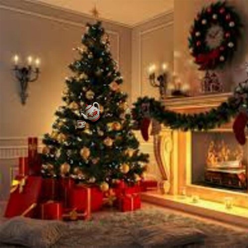 Festive christmas teapot - christmas,