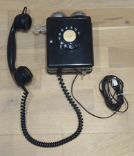 1950's Swiss Weidmann Bakelite Wall Mounted Telephone. Working.
