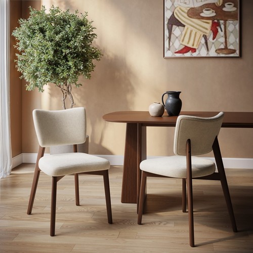 Set beige upholstered - of,