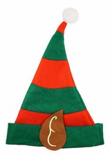 Elf Christmas Hat Pixie Fancy Dress Costume Novelty Xmas Party Adult Child Santa