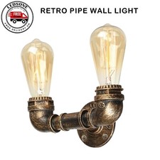 Vintage Wall Light Retro Industrial Water Pipe Wall Lamp Steampunk Wall Sconces