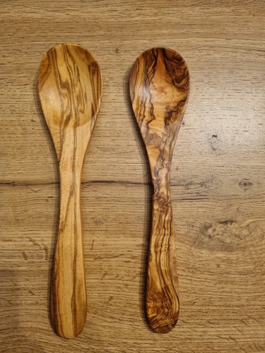 Olive wood cooking spoon long - wood,