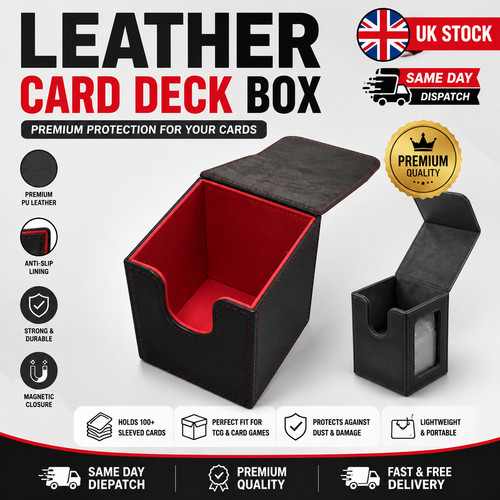 Leather card deck - card, magnetic