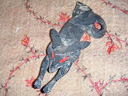 Vintage lea stein france black - france,