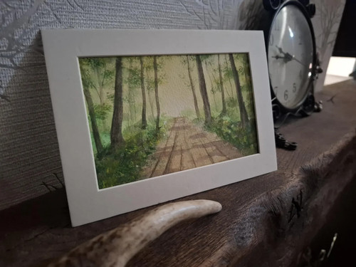 5x7 handpainted watercolour - handpainted,