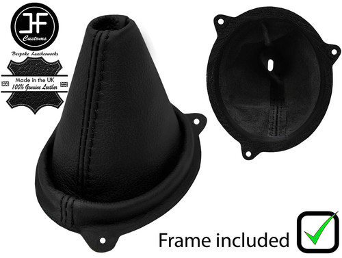 Black real leather gear gaiter - real,