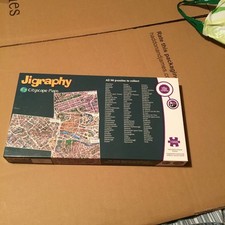 Jigraphy Cityscape Maps 1000 Piece Jigsaw Puzzle UK Towns Cities -Lincoln USED