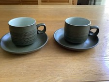 VINTAGE DENBY CHEVRON CUPS AND