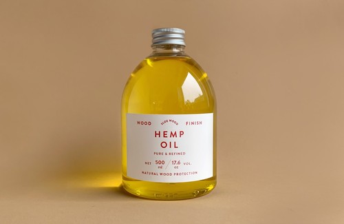 Refined hemp oil - hemp, clear