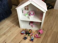 ELC rosebud cottage with dolls and furniture