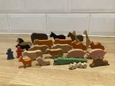 Vintage Wooden Animal Set -