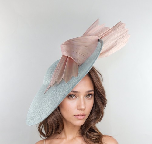 Baby blue pale pink elegant - blue,