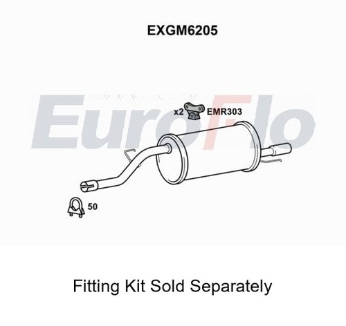 Rear muffler silencer insert - muffler,