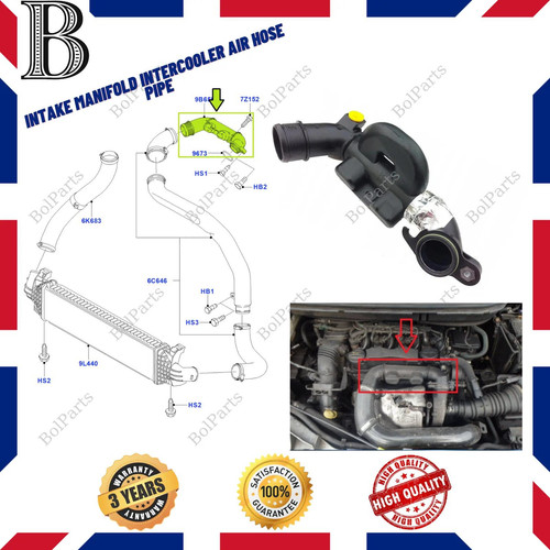 Intake manifold intercooler - manifold,