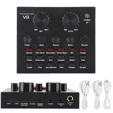 V8 Sound Card Audio Set USB