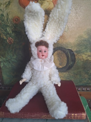 Antique bisque rabbit doll - rabbit,