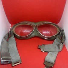 RARE French Pilot Aviator 40's GOGGLES Vintage FLIGHT Plane Air Goggle
