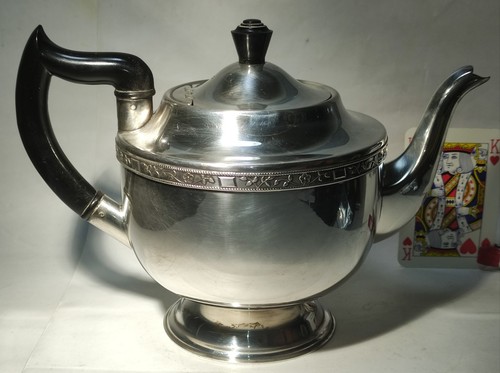Silver plated teapot viners - silver,