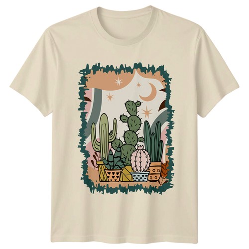 Cactus succulent shirt - cactus,