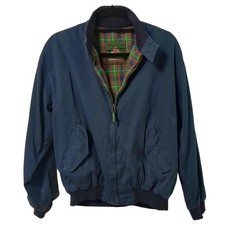 BARACUTA G9 Navy Harrington Jacket M Check Lining UK Classic F/S