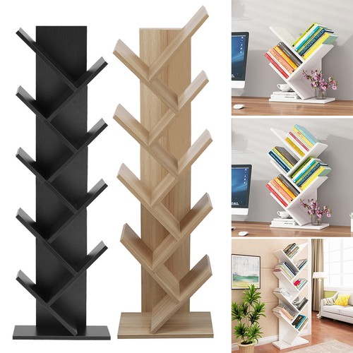 Wooden tree shelf - shelf, bookshelf