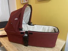 Joie Chrome DLX Carry Cot Cranberry Colour Excellent Condition