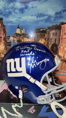 Eli manning autographed signed - manning, autographed/signed