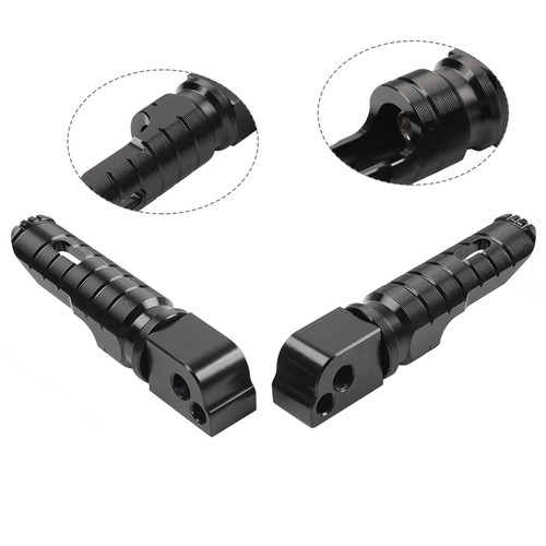 Black rear footrests footpeg - rear,