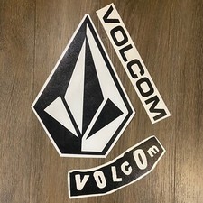 Volcom Stone Sticker Pack XXL 10" Team Surf Skate Snowboard Car 3 Decals