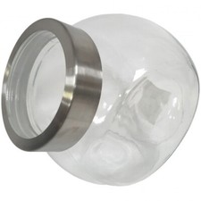 2x 1.6L Glass Candy Jar Screw