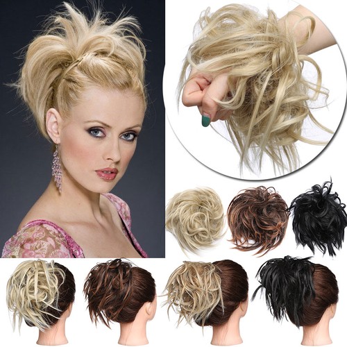 Real thick messy bun hair - bun,