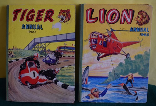 Vintage lion tiger annuals - vintage,