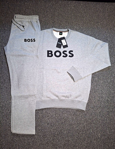 Hugo boss men grey logo - grey, 2pc