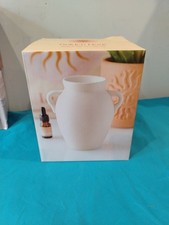 White Vase Shaped Oil Burner & Wax Warmer Modern Home Decor