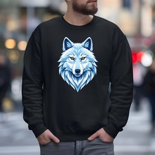 Wolf Men's Sweatshirt Printed