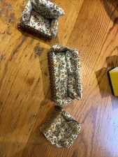 Miniature Three Peice Suit Doll House Accessories Sofa & Armchairs Floral Design