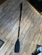 Kayak Paddle Floating 2 Piece Aluminium Feathered 213cm Black Blades Canoe