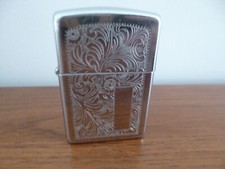 Zippo Slim Chrome Venetian Design Lighter