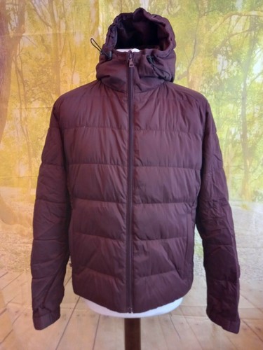 Uniqlo red maroon down feather