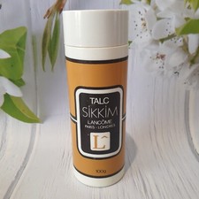 Vintage LANCOME SIKKIM Body TALC Talcum Powder 100g Fragranced Used Retro