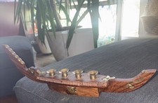 Vintage Wooden and Brass