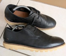 Men's Kickers Kymbo Derby Shoes Black Leather Lace Up UK Size 10 EUR 44 VGC